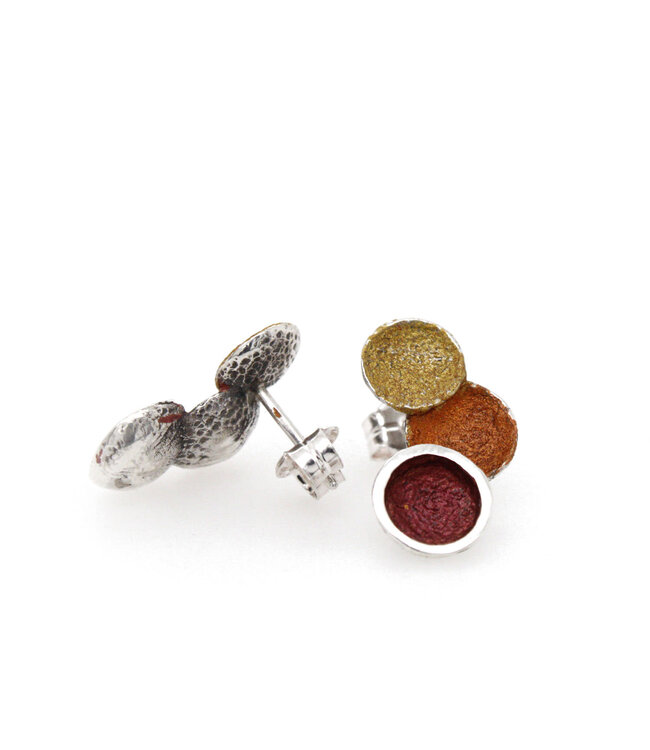 Arior Barcelona Singular ochre 3 round earring