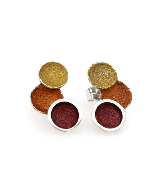 Arior Barcelona Singular ochre 3 round earring