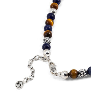 Buddha to Buddha 45cm - Spirit Kraal Mini Ketting Mix Sodalite Tiger Eye Zilver