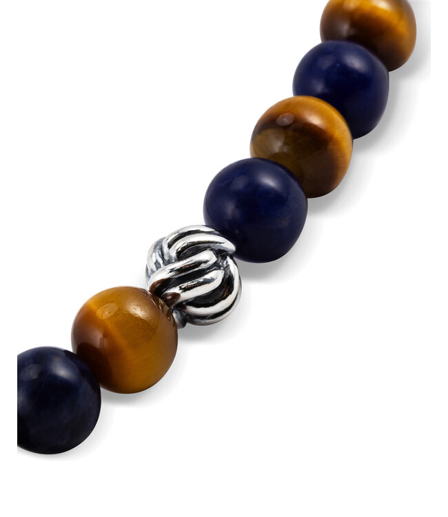 Buddha to Buddha Buddha to Buddha 45cm - Spirit Kraal Mini Ketting Mix Sodalite Tiger Eye Zilver