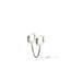 Buddha to Buddha Nathalie Hoops Dubbel Gelinkt Verguld Zilver Single Piece