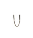 Buddha to Buddha Nathalie Hoops Dubbel Gelinkt Verguld Zilver Single Piece