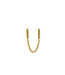 Buddha to Buddha Nathalie Hoops Dubbel Gelinkt Verguld Zilver Single Piece