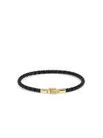 Buddha to Buddha George Mini Leren Armband Zwart