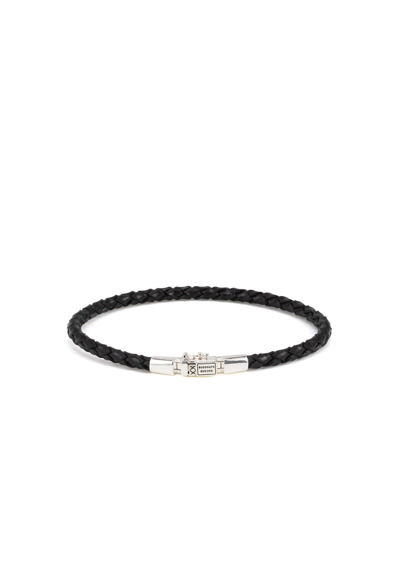 Buddha to Buddha Buddha to Buddha George Mini Leren Armband Zwart