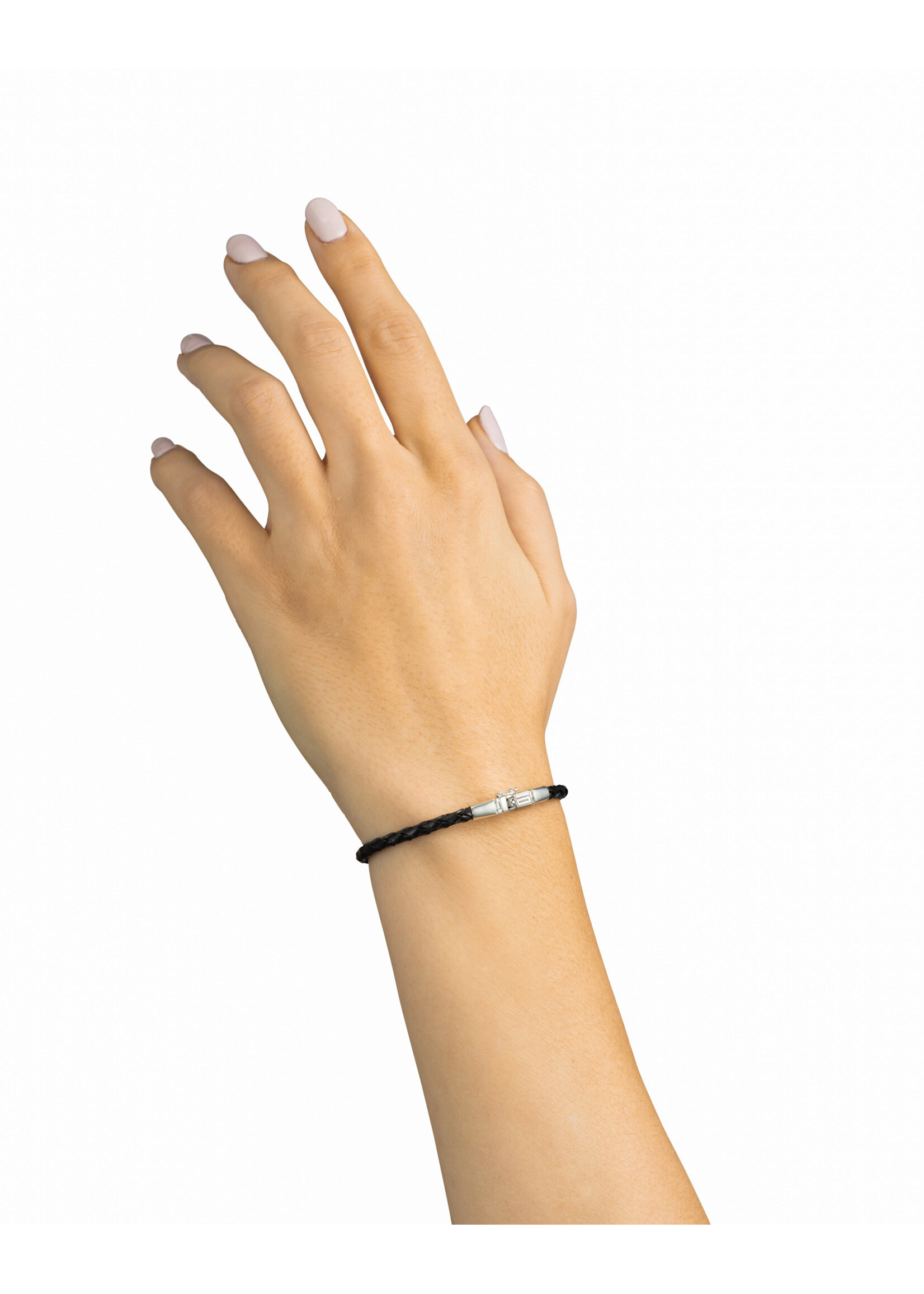 Buddha to Buddha Buddha to Buddha George Mini Leren Armband Zwart
