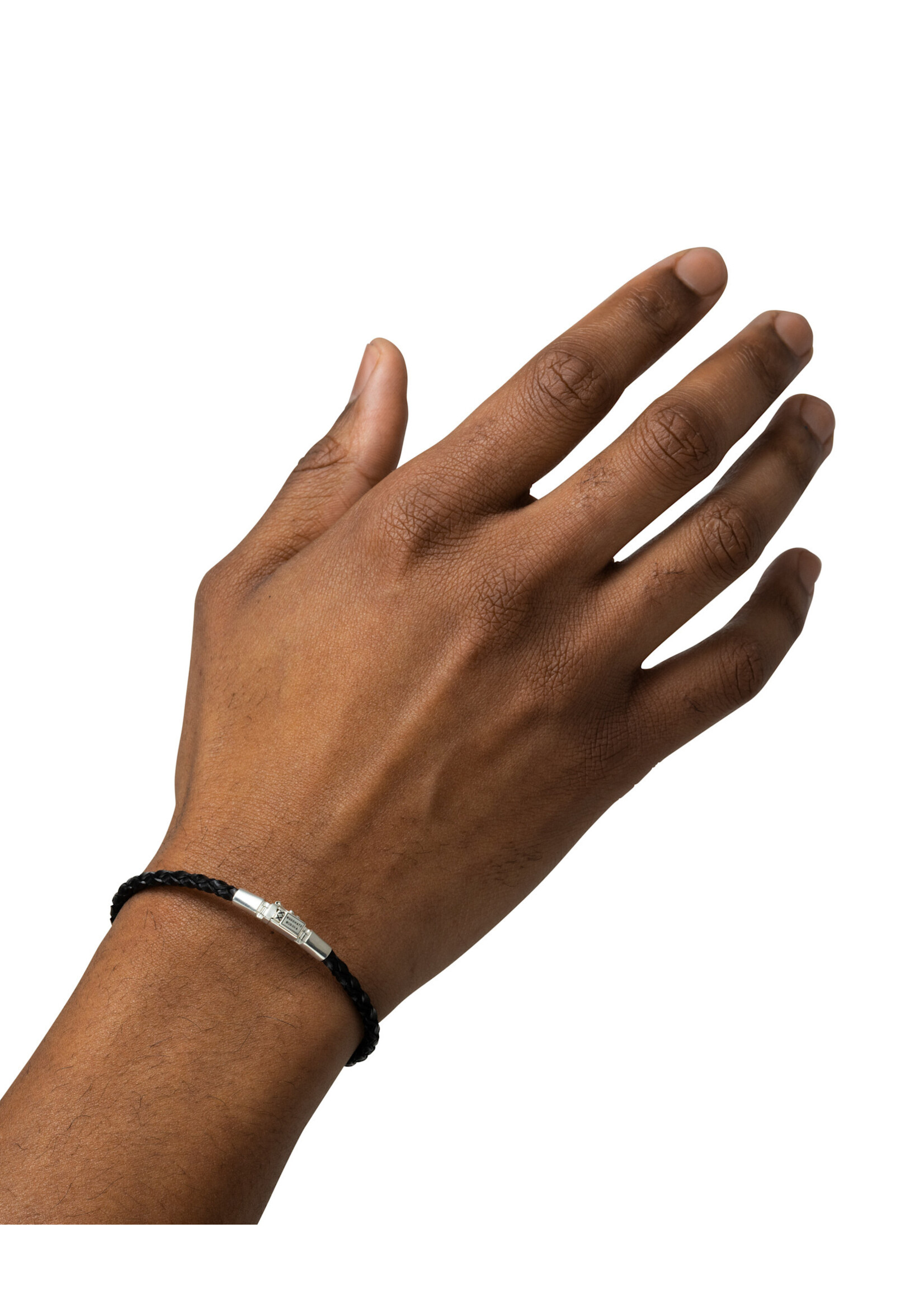 Buddha to Buddha Buddha to Buddha George Mini Leren Armband Zwart