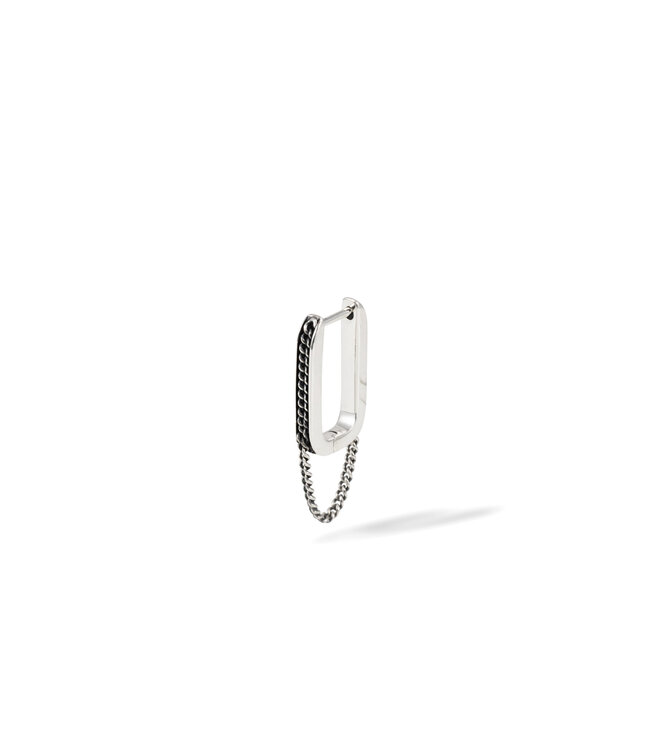 Buddha to Buddha Essential Hoop Chainlink Zilver Single Piece
