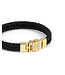 Buddha to Buddha Barbara Leren Armband Zwart