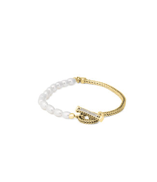 Buddha to Buddha Buddha to Buddha Barbara Mini Perle Armband Gold Vergoldet