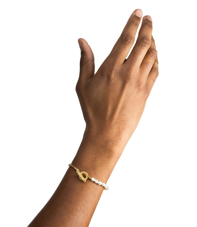 Buddha to Buddha Buddha to Buddha Barbara Mini Perle Armband Gold Vergoldet