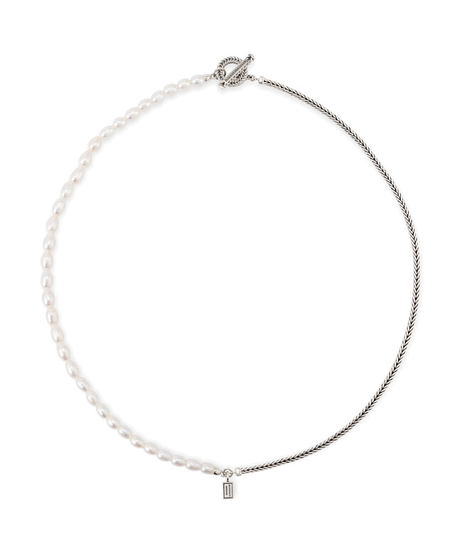 Buddha to Buddha Exklusives Barbara Mini Pearl Necklace aus 925er Sterlingsilber – Gratis Gravur
