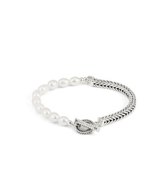 Buddha to Buddha Barbara XS Parel Armband Zilver