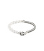 Barbara XS Parel Armband Zilver