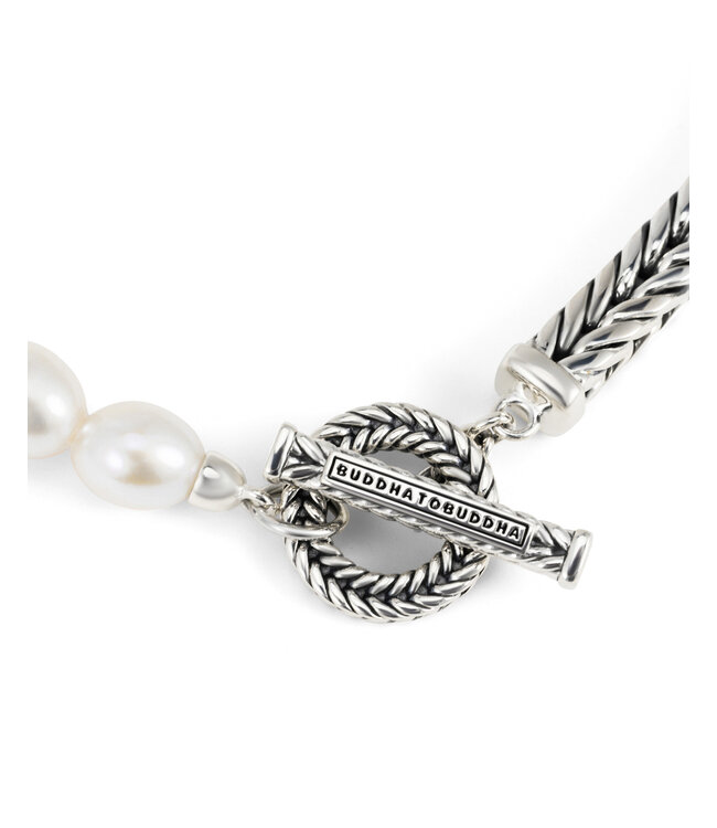 Barbara XS Parel Armband Zilver