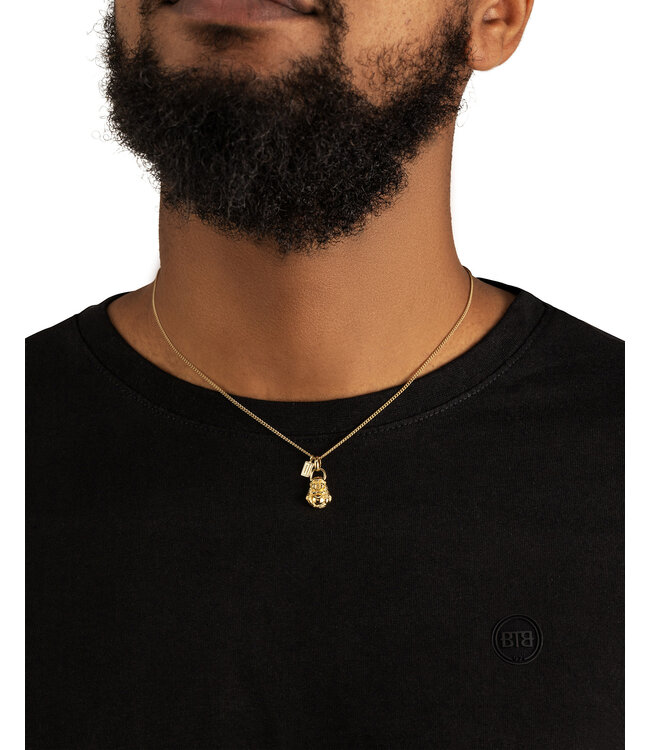 Buddha XS Hanger Verguld Zilver