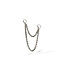 Buddha to Buddha Double Gliederkette Ohrring Connector Silber Single Piece