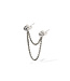 Buddha to Buddha Double Gliederkette Ohrring Connector Silber Single Piece