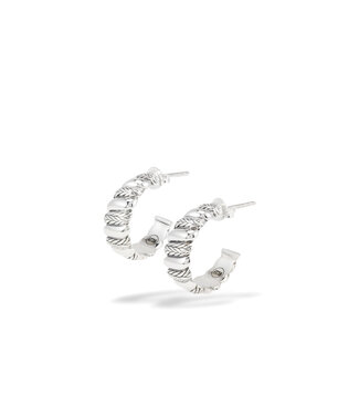 Buddha to Buddha Ellen Ohrringe Spiral Silber Set