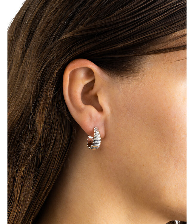 Buddha to Buddha Buddha to Buddha Ellen Ohrringe Spiral Silber Set