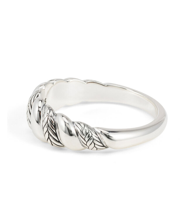 Buddha to Buddha Ellen Ring Spiral Gradient Silber