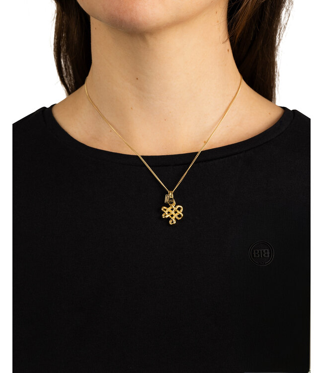 Buddha to Buddha Endless Knot XS Hanger Verguld Zilver