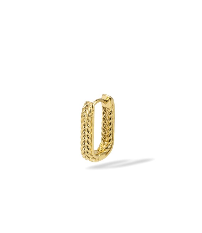 Buddha to Buddha Exklusives Barbara Reversible Hoop aus 925er Sterlingsilber – Gratis Gravur