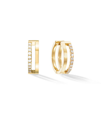 Coeur de Lion Earrings with stickpin Crystal-Goudkleurig 0136/21-1816