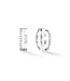 Coeur de Lion Earrings with stickpin Crystal-Silver 0136/21-1817
