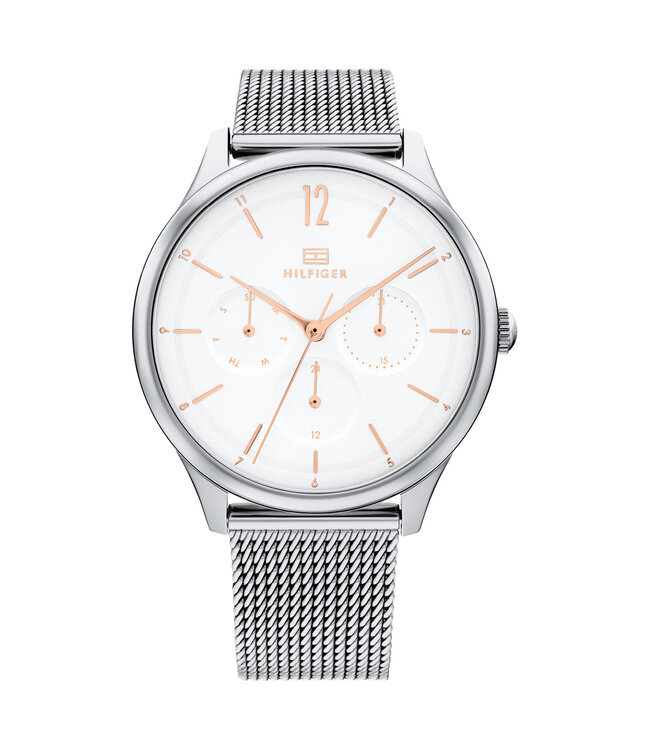 Tommy Hilfiger TH1782456 Horloge Dames Staal Band Milanees Zilverkleurig 38mm