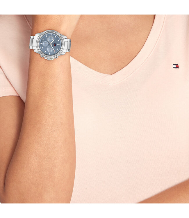 Tommy Hilfiger Tommy Hilfiger TH1782569 Horloge Dames Zilverkleurig 40mm