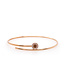 Bloch & Co Rosé gouden armband 750 met chocolade diamant BL 0,19+0,11