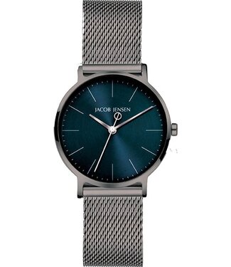 Jacob Jensen Minimalist watch with silver mesh strap -177