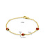 Gold Children's Bracelet 11-13 cm with Ladybug