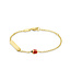 Children's bracelet with nameplate and ladybug charm 11cm/13cm