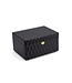 Luxuriöse Schwarze Schmuckbox mit Zwei Schubladen und Mehreren Fächern – Artikelnummer 95.00106