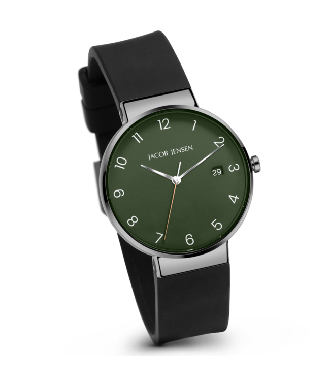 Jacob Jensen Jacob Jensen Timeless Nordic Classic JJ184 Herrenarmbanduhr 37 mm Titan