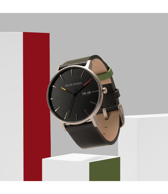 Jacob Jensen Jacob Jensen Timeless Nordic Contemporary 162 Herenhorloge 40mm Titanium