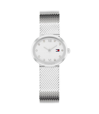 Tommy Hilfiger Moira Dames Mesh Staal 25X22mm