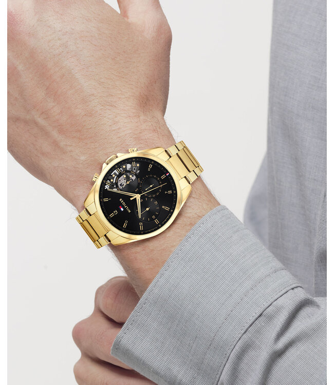 Tommy Hilfiger Baker Heren Staal Dbl Staal Dbl