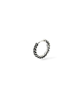 Hoop Nathalie Silver Single Piece