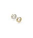 Buddha to Buddha One Dual Hoops Barbara Earrings Set Bicolor Silver