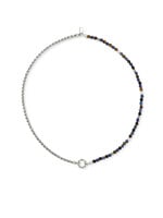 Buddha to Buddha Stacking Necklace Spirit Bead Silver Tiger Eye Sodalite