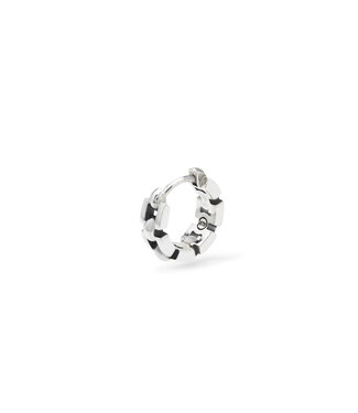 Hoop Batul Silver Single Piece