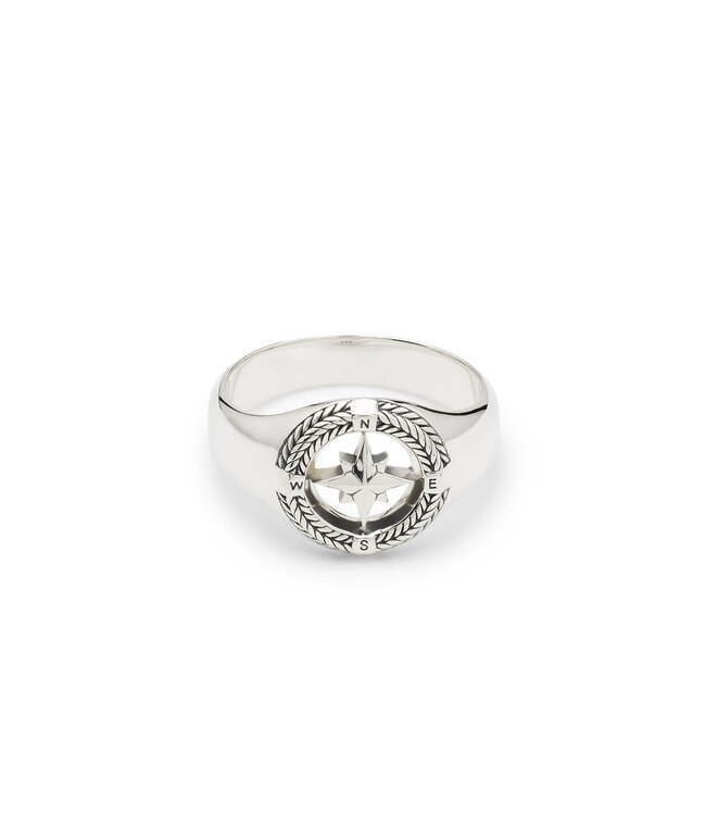 Buddha to Buddha Signet Ring Compass
