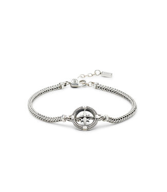 Barbara Mini Compass Armband Silber