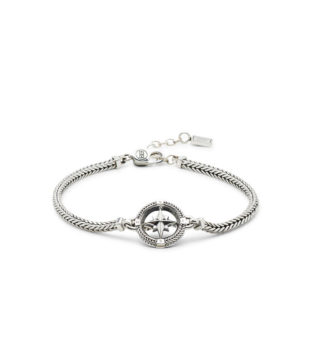 Buddha to Buddha Buddha to Buddha - Bracelet Barbara Mini Compass Silver