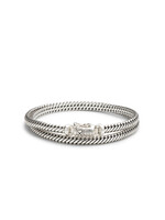 Buddha to Buddha Ben Mini Double Armband Zilver