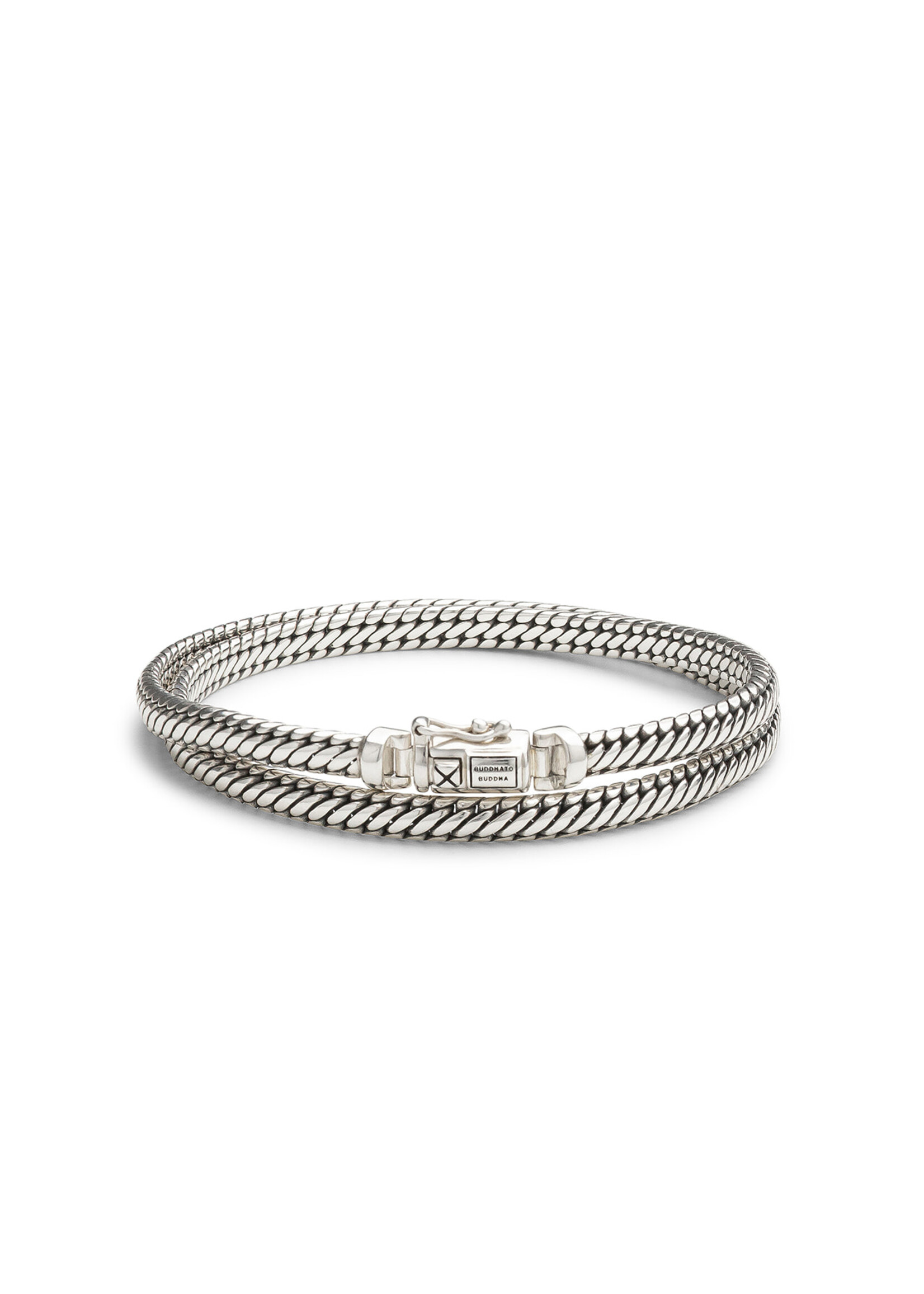 Buddha to Buddha Buddha to Buddha Ben Mini Double Armband Zilver