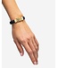 Buddha to Buddha Leder Armband Edwin Small Gold Vergoldet Schwarz